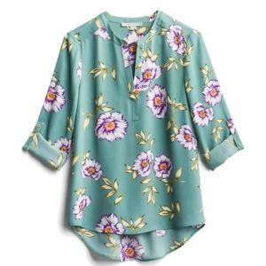 Daniel Rainn Koda Split Neck Blouse, XL, Stitch Fix